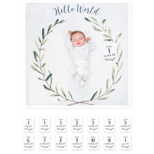 Load image into Gallery viewer, Lulujo Baby’s 1st Year - Hello World Wreath