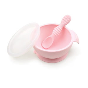 Bumkins Silicone First Feeding Set With Lid & Spoon - Assorted