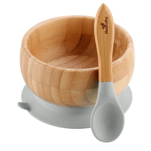 Avanchy Baby Bamboo Suction Bowl + Lid - Assorted